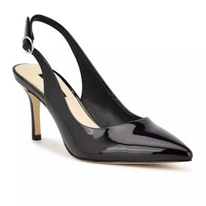 Nine West Menora Black Slingback Heels